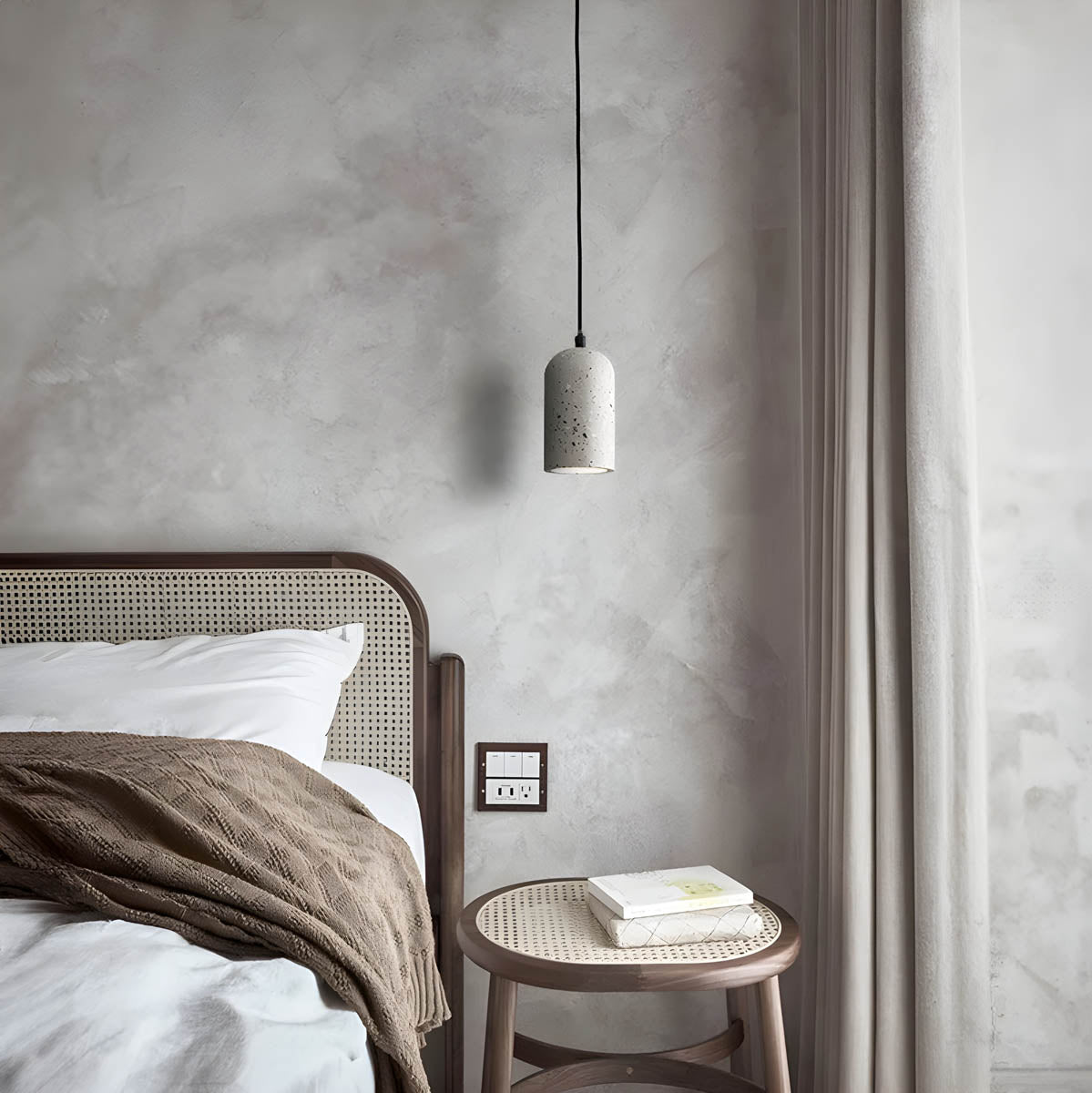 sleek concrete pendant lamp for modern interiors concretedrop