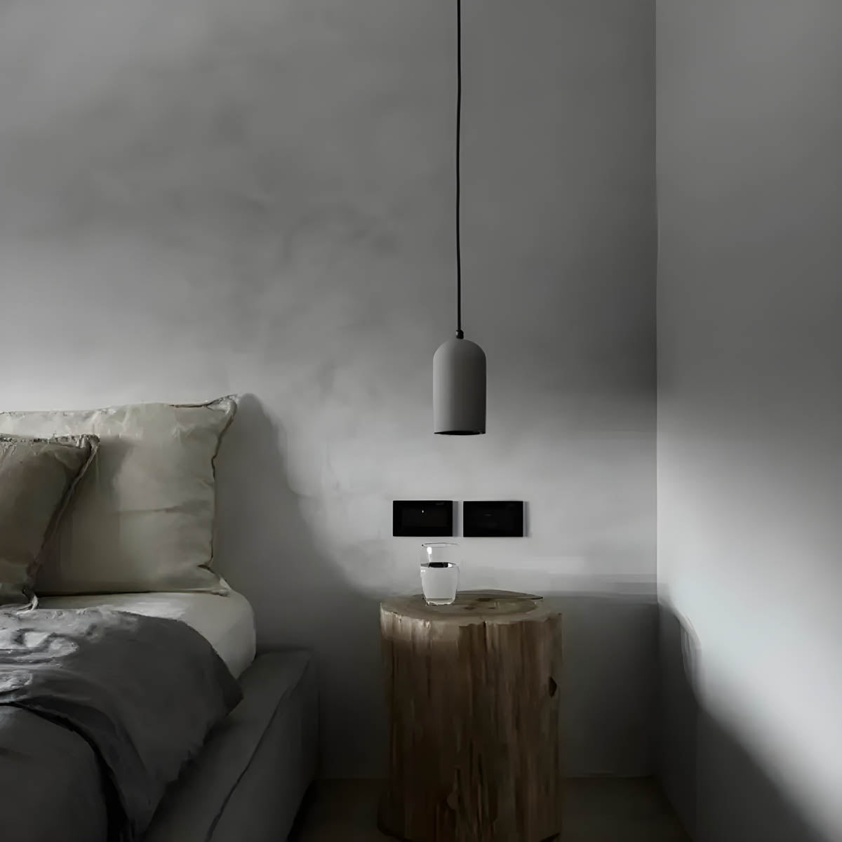sleek concrete pendant lamp for modern interiors concretedrop