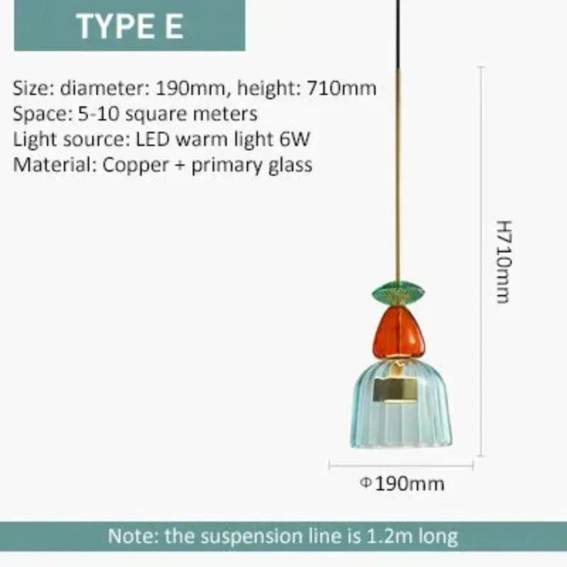 Vibrant Glass Hanging Lamp for a Modern, Artistic Ambience - GlassHang