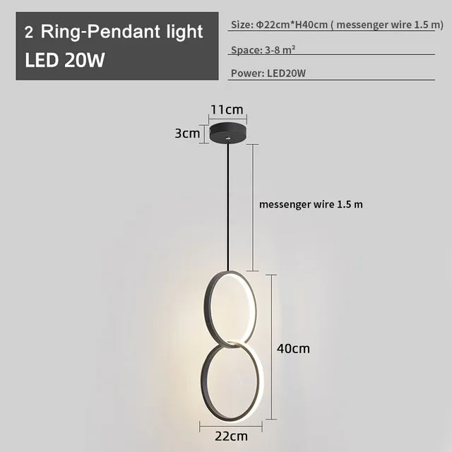 Sleek Modern LED Chandelier for Elegant Interiors - LedChic