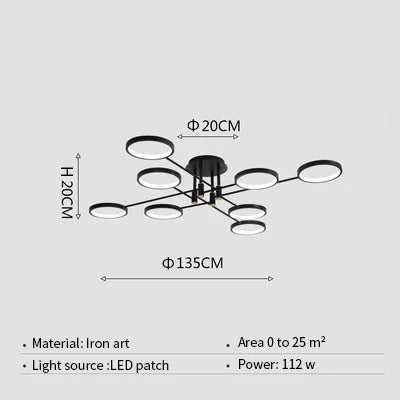 Sleek Modern LED Chandelier for Elegant Interiors - LedChic