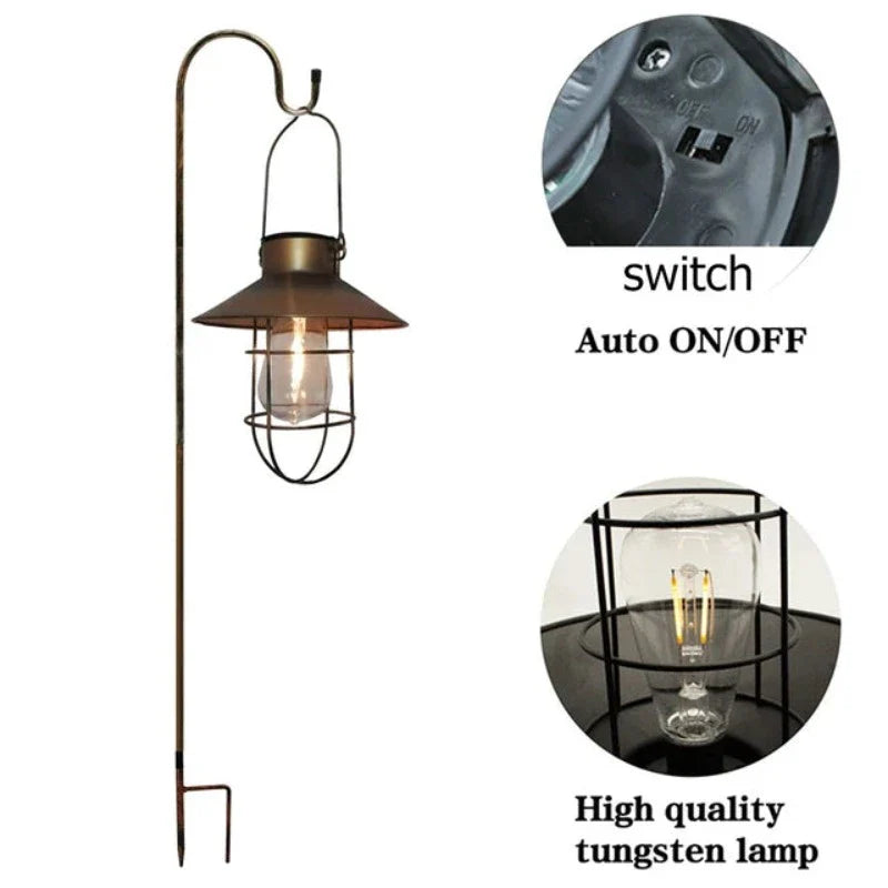 Retro Solar Lantern for Outdoor Spaces - SolarLume