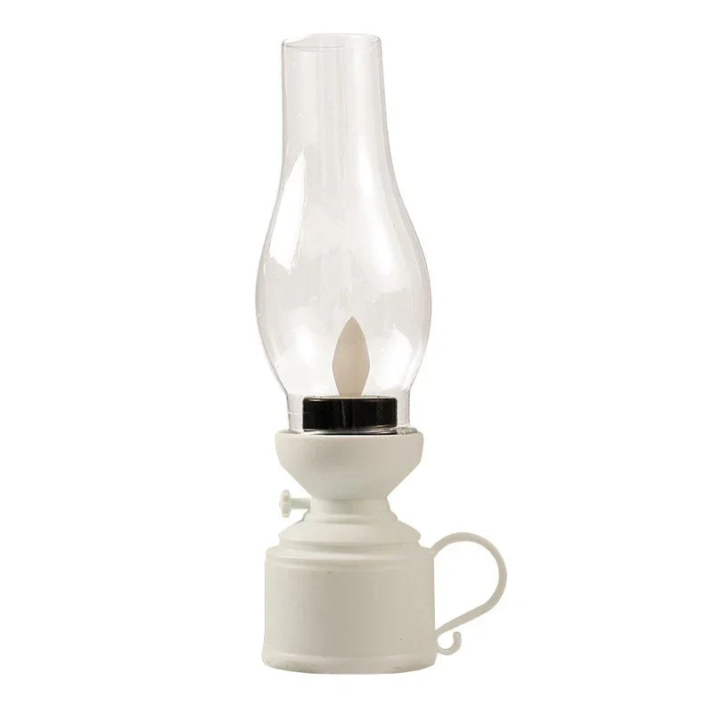retro kerosene inspired led table lamp for cozy home decor retrotable