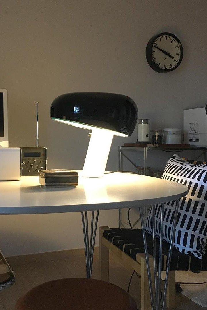 Elegant Marble Table Lamp with Warm LED Glow - MarbleTable
