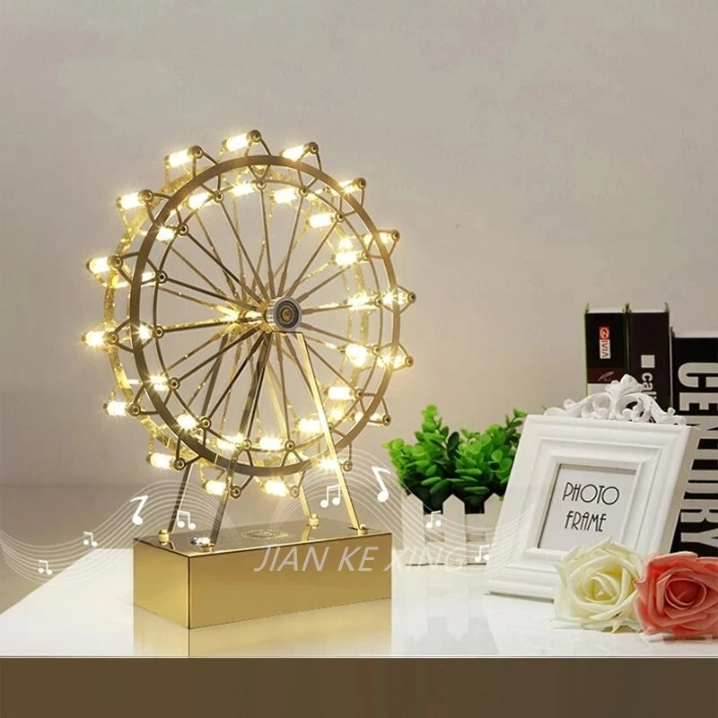 Unique Ferris Wheel LED Table Lamp for a Radiant, Modern Vibe - WheelTable