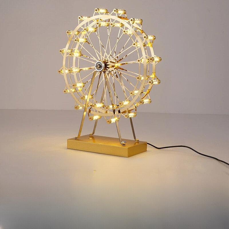 Unique Ferris Wheel LED Table Lamp for a Radiant, Modern Vibe - WheelTable