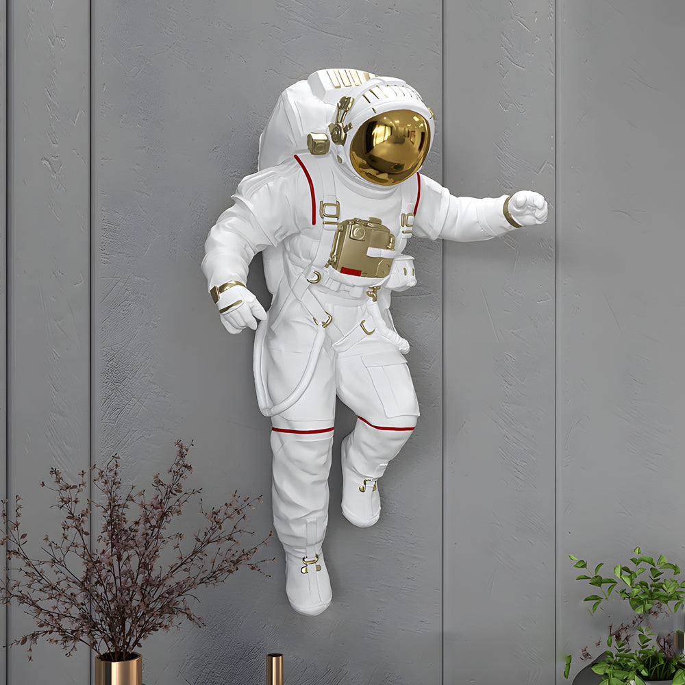 Resin Astronaut and Planet Wall Art Decor