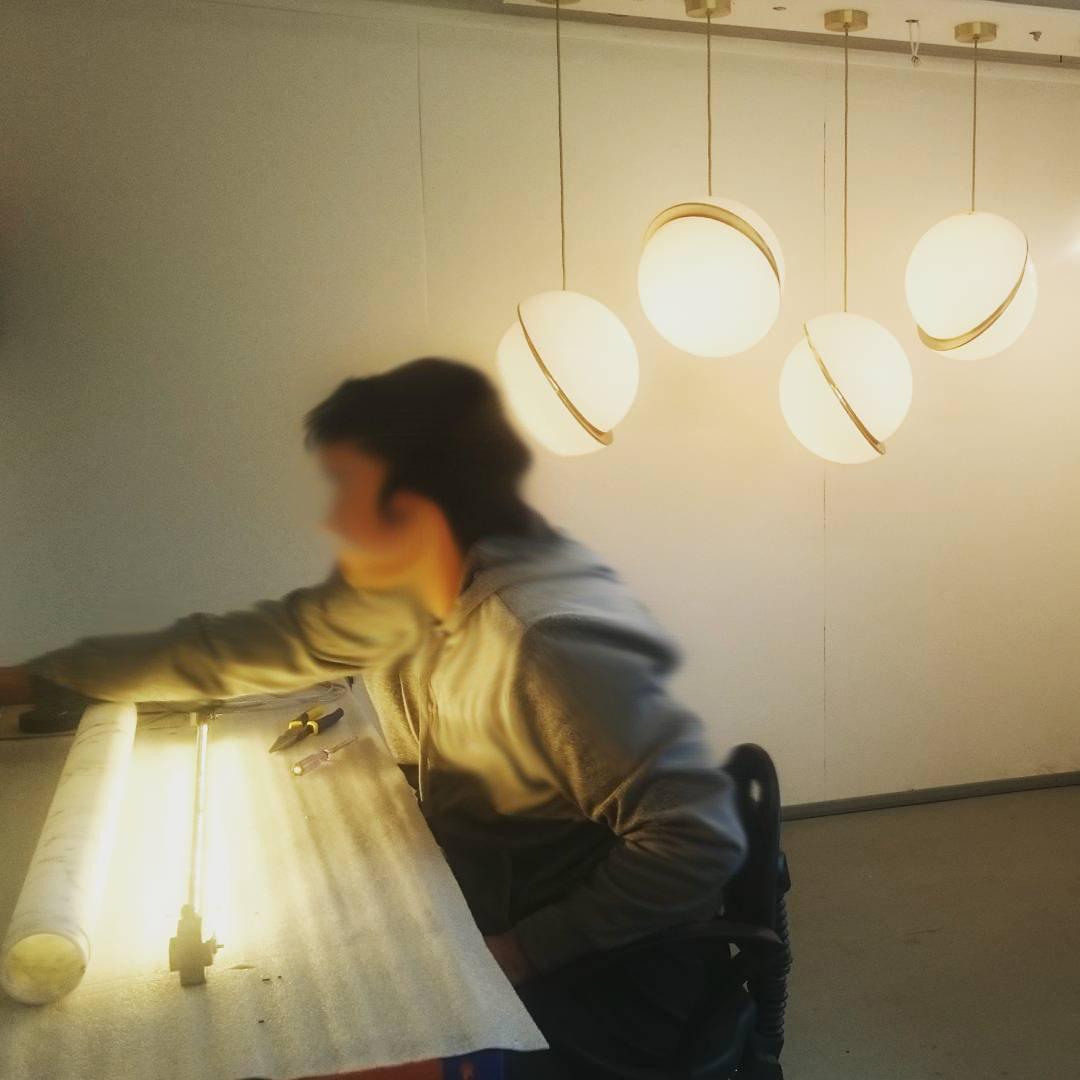 Moon-Shaped Pendant Light - MoonShade