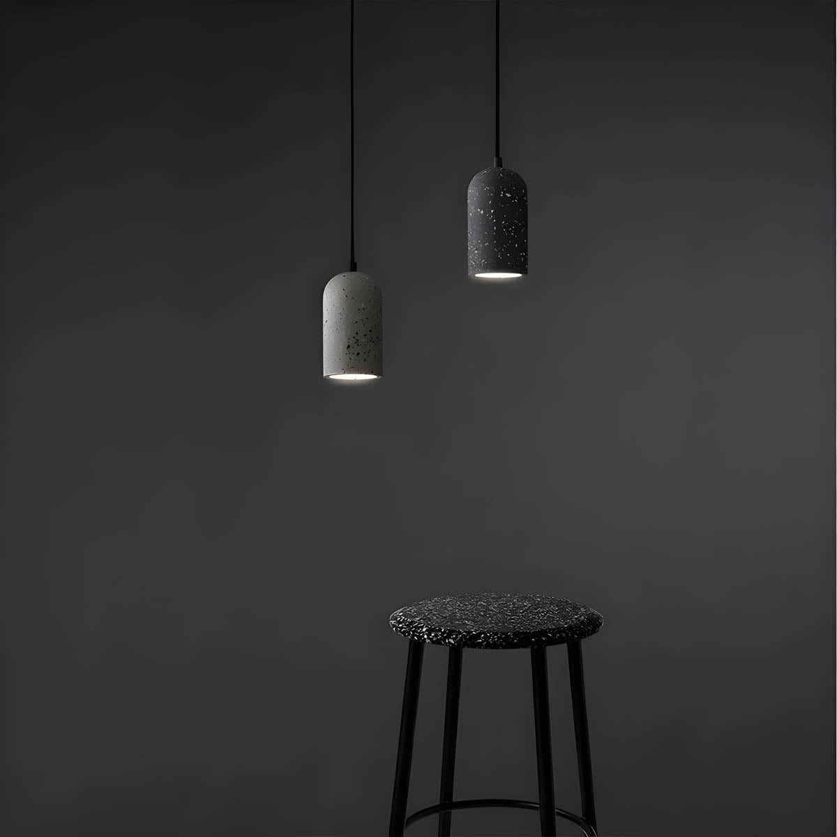 sleek concrete pendant lamp for modern interiors concretedrop
