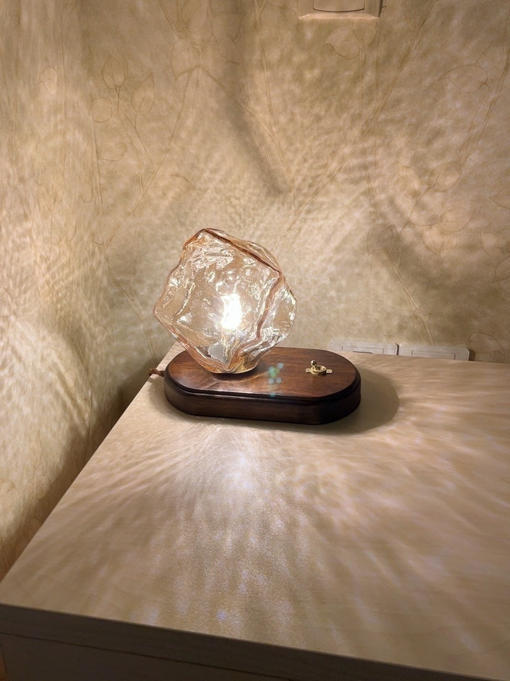 Chic Frosted Table Lamp for Cozy Vibes - FrostTable