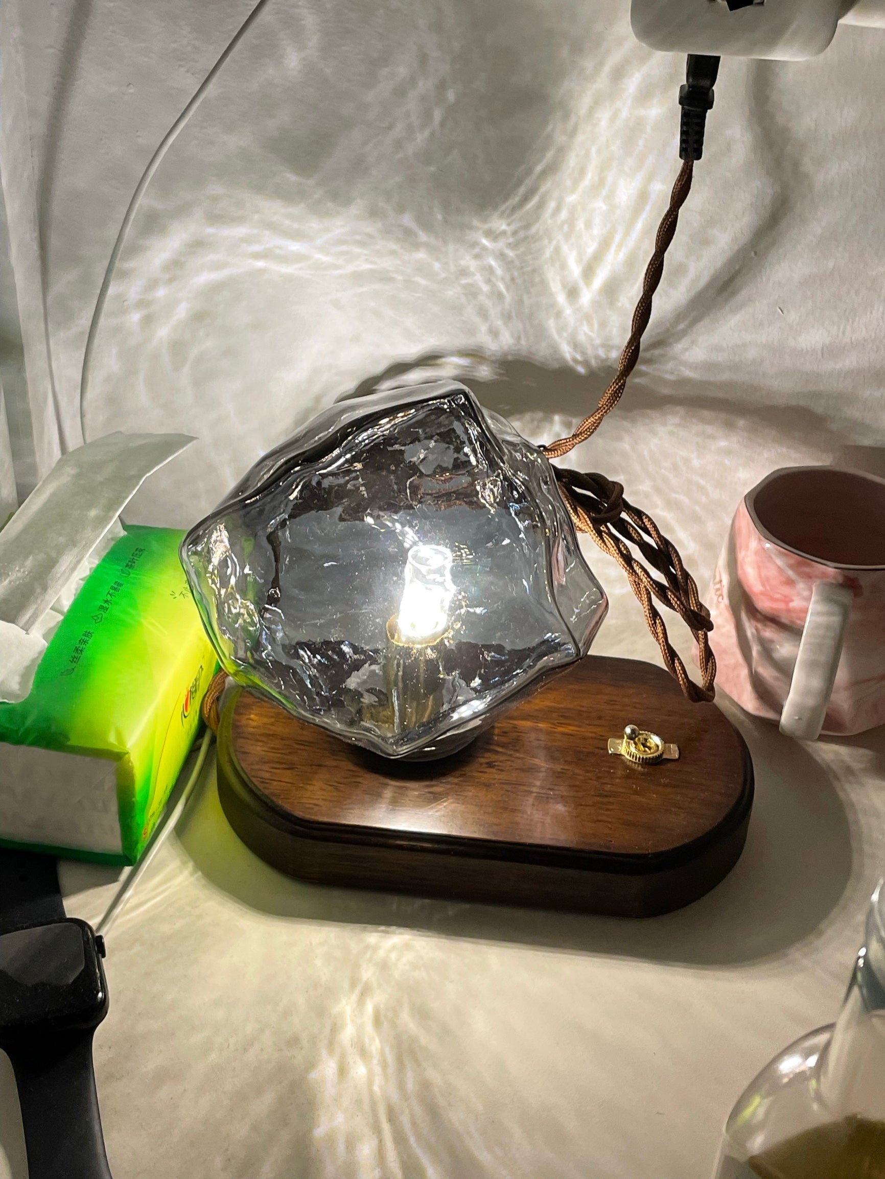 Chic Frosted Table Lamp for Cozy Vibes - FrostTable