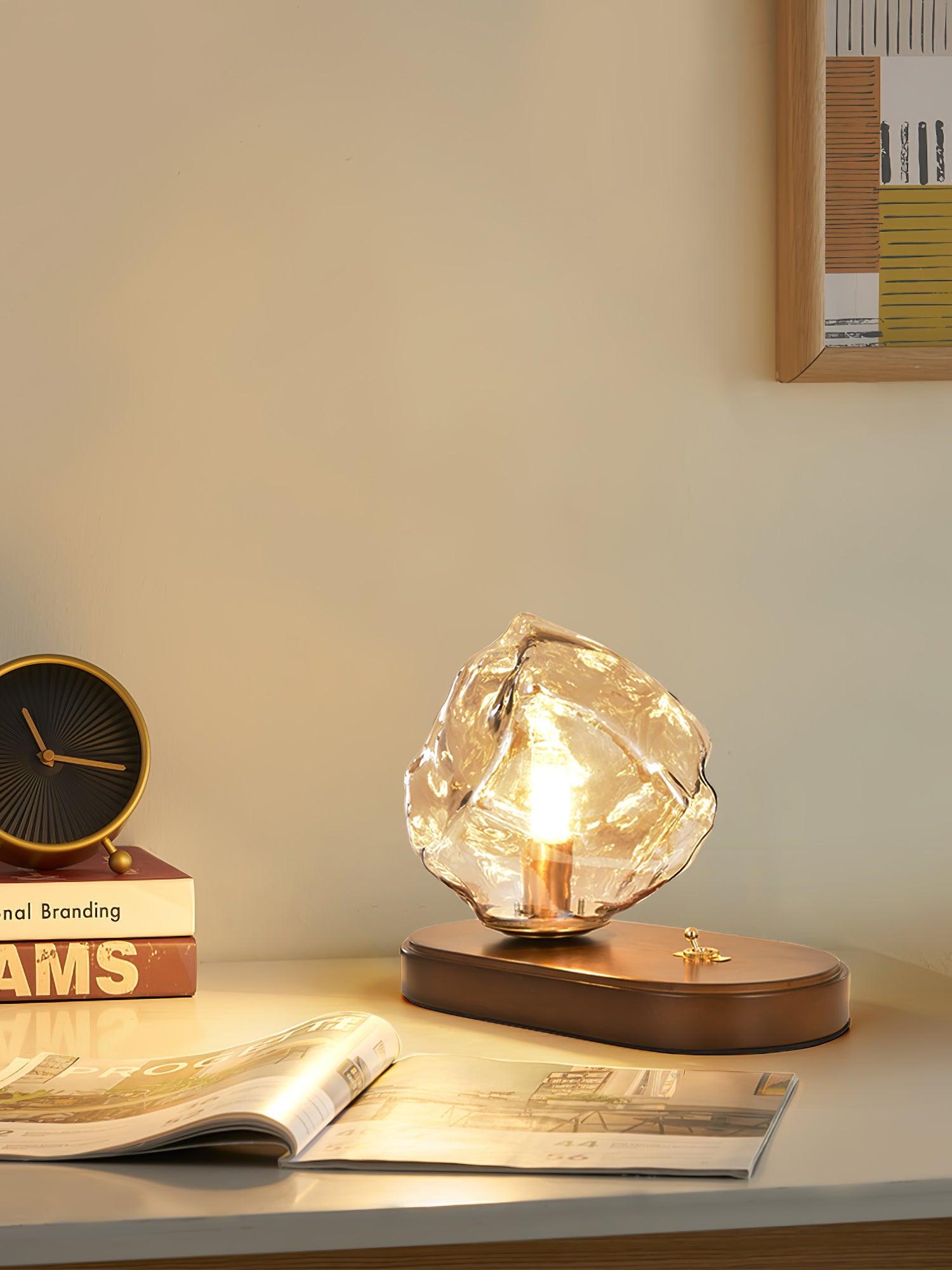 Chic Frosted Table Lamp for Cozy Vibes - FrostTable