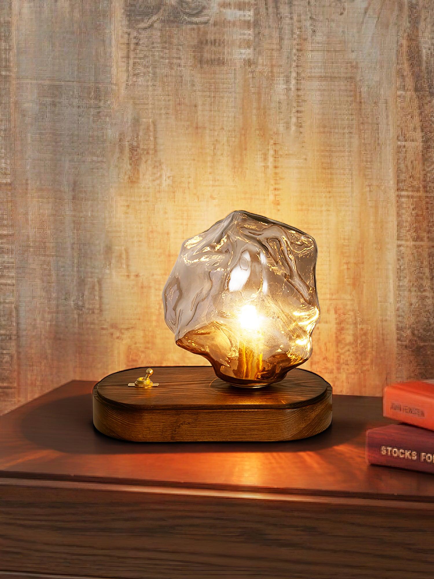 Chic Frosted Table Lamp for Cozy Vibes - FrostTable