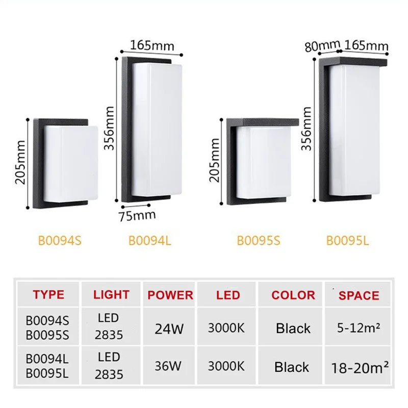 Modern LED Outdoor Wall Lights - OutdoorWall
