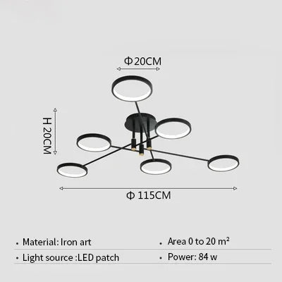 Sleek Modern LED Chandelier for Elegant Interiors - LedChic