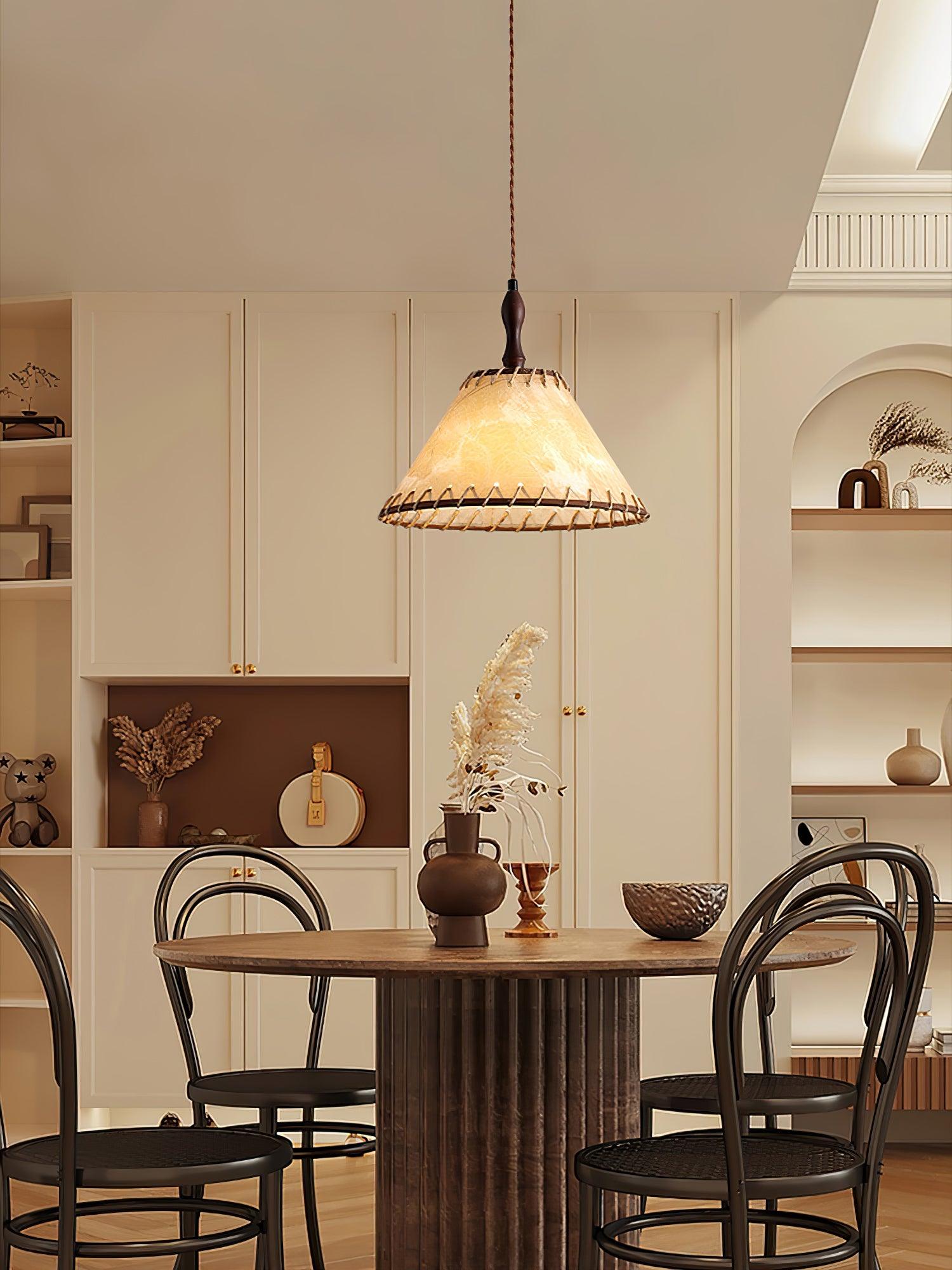 Sleek Wooden Pendant Lamp for a Warm, Modern Ambiance - WoodDrop