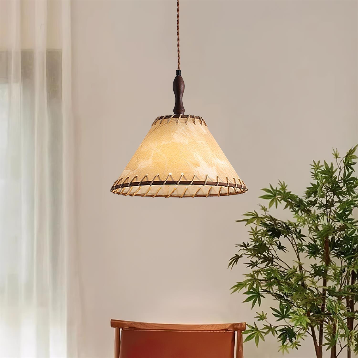 Sleek Wooden Pendant Lamp for a Warm, Modern Ambiance - WoodDrop