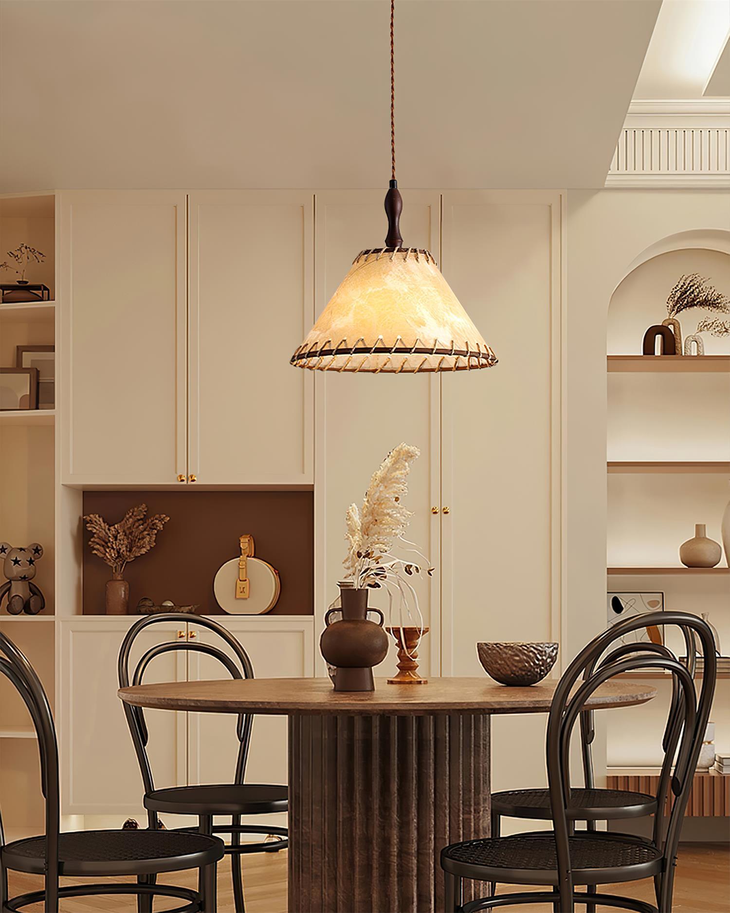 Sleek Wooden Pendant Lamp for a Warm, Modern Ambiance - WoodDrop