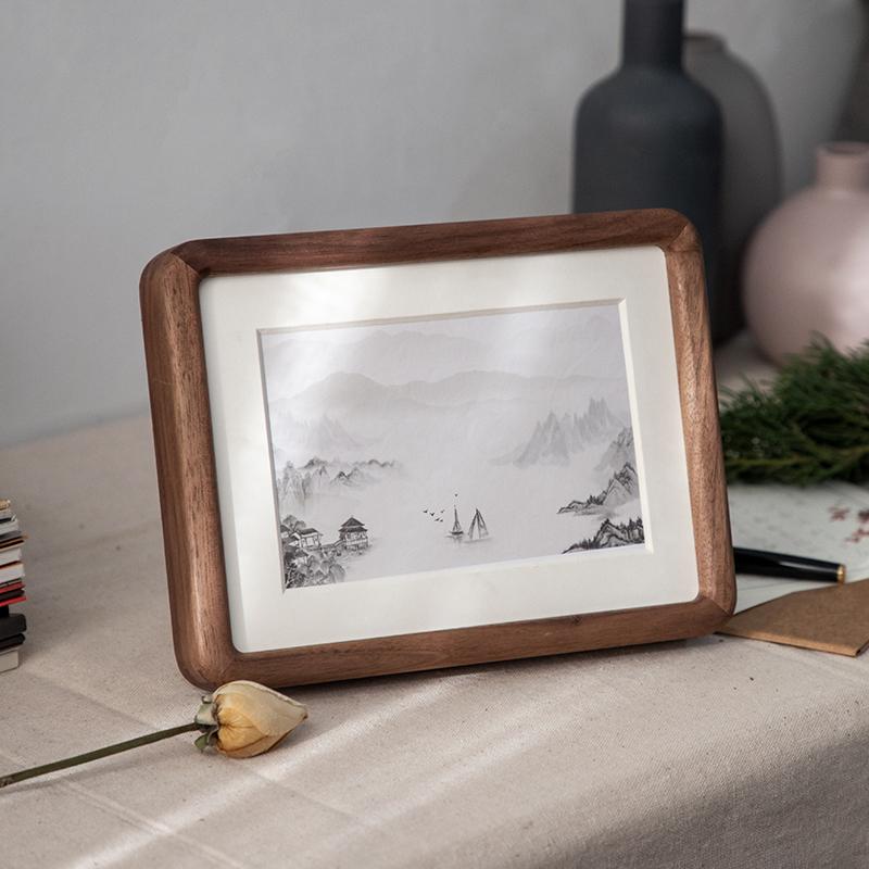 10 x 15 cm Rectangular Wood Nut Brown Burlywood Picture Frame