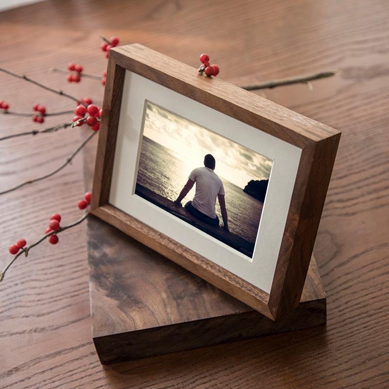 10 x 15 cm Rectangular Nut Brown Wood Picture Frame