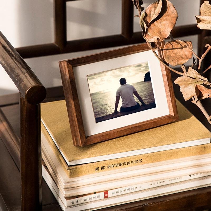 10 x 15 cm Rectangular Nut Brown Wood Picture Frame
